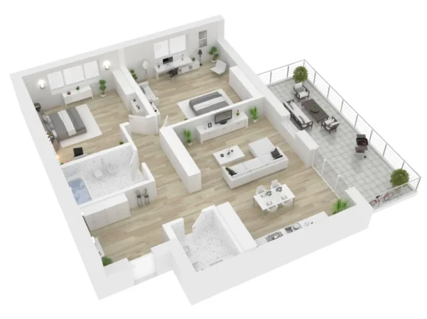 Tirane, shes apartament 2+1 Kati 7, 230 m² 250.000 € (fresk)