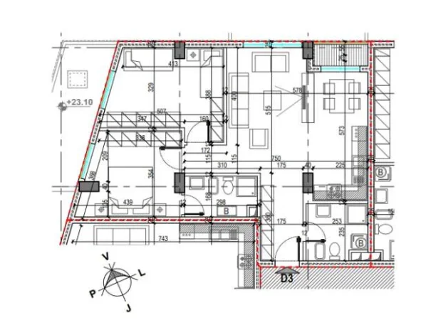 Tirane, shitet apartament 2+1 Kati 8, 107 m² 133.637 Euro (Laprake)