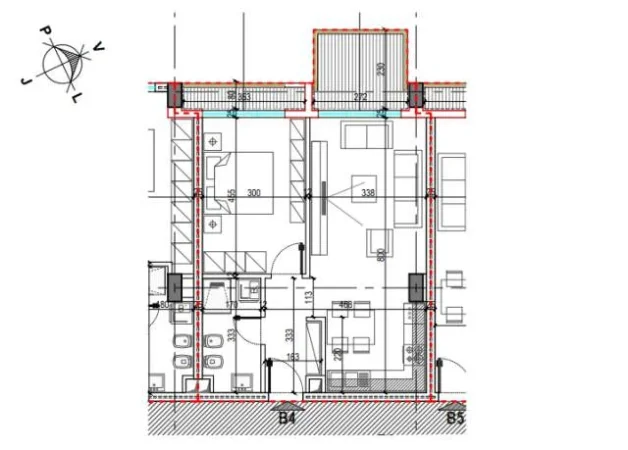 Tirane, shitet apartament 1+1+BLK Kati 8, 78 m² 97.112 Euro (Gjergj Legjisi)