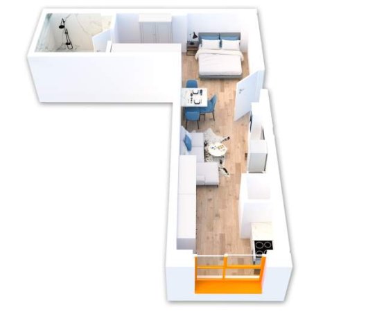 Tirane, shes apartament 1+1 Kati 0, 58 m² 62.000 Euro (Rruga Pasho Hysa)