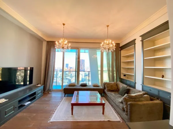 Tirane, jepet me qera apartament 2+1+Ballkon Kati 21, 130 m² 2.000 € (Ambassador 3)