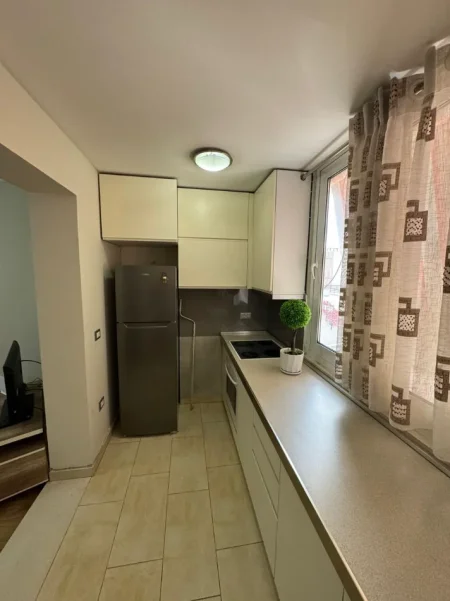 Tirane, jepet me qera apartament 1+1 Kati 4, 450 € (vasil shanto)