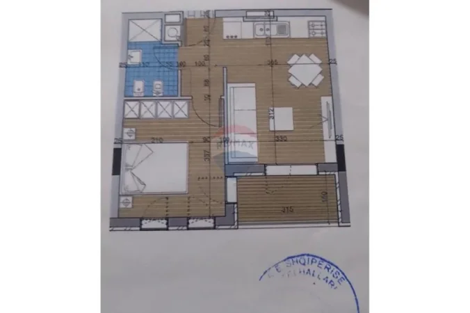 Tirane, shitet 1+1 , 52 m² 74.000 € (Kamez)