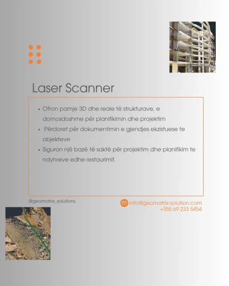 Tirane, ofroj Skanime me 3D Laser Scanner
