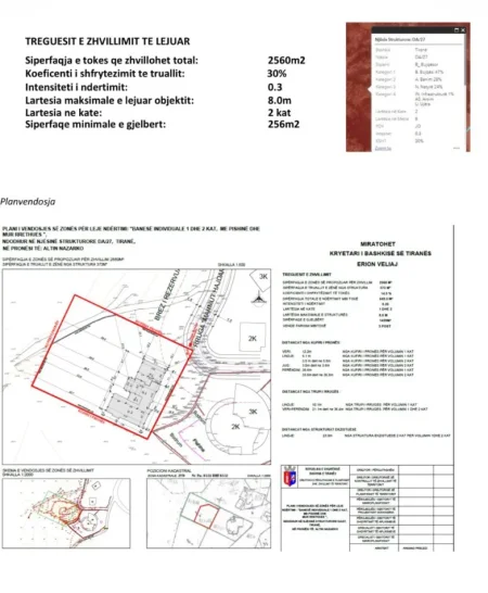 Tirane, shitet toke , 2.560 m² 650.000 € (Surrel)