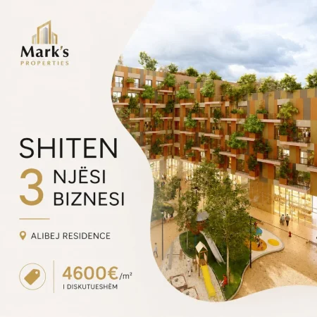 Tirane, shitet ambjent biznesi Kati 0, (Alibej Residence)