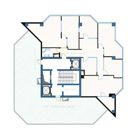 Tirane, jepet me qera zyre Kati 15, 200 m² 4.500 € (BULEVARDI DESHMORET E KOMBIT)