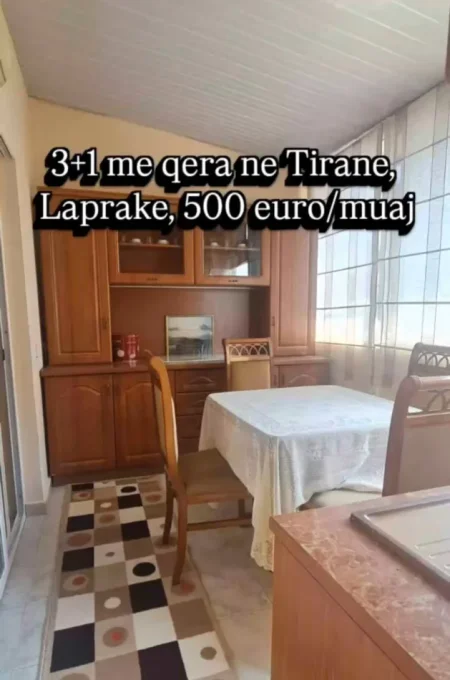 Tirane, jepet me qera apartament 3+1 Kati 2, 120 m² 500 € 