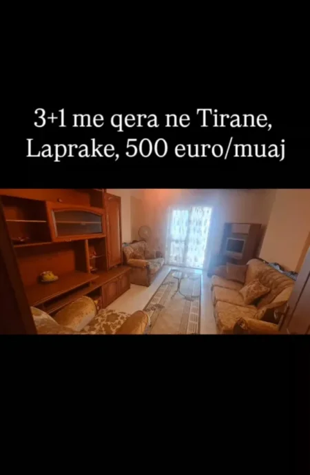 Tirane, jepet me qera apartament 3+1 Kati 2, 120 m² 500 € 