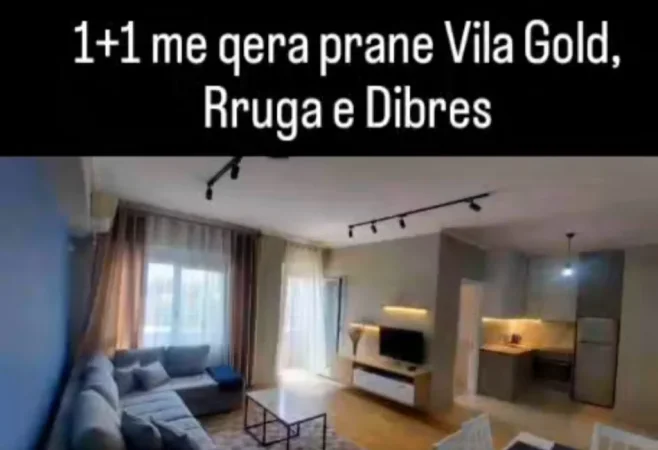 Tirane, jepet me qera apartament 1+1 Kati 4, 600 € 