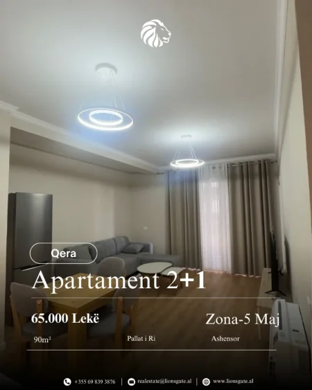 Tirane, jap me qera apartament 2+1 , 90 m² 650 € 