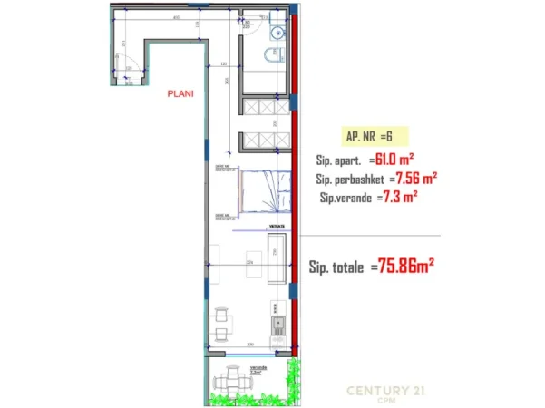 Tirane, shitet garsonier , 81.372 € 