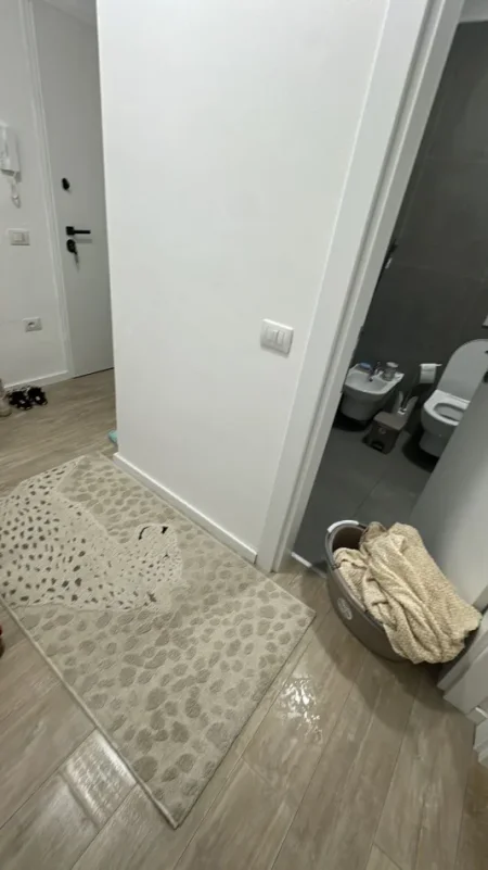 Tirane, jepet me qera apartament 1+1 Kati 5, 60 m² 55.000 € (+ parkim (Bar oslo, Rruga bardhyl))