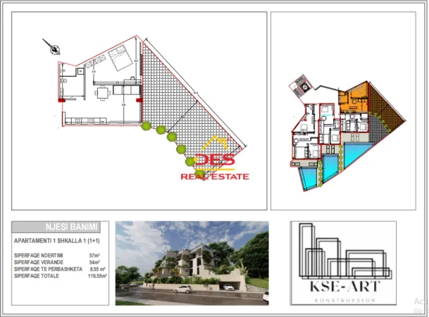 Vlore, shitet apartament , 117 m² (Radhimë)