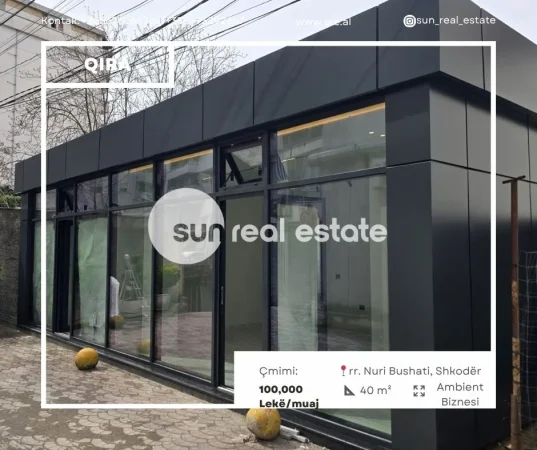 Shkoder, jepet me qera ambjent biznesi Kati 1, 40 m² (QENDER)