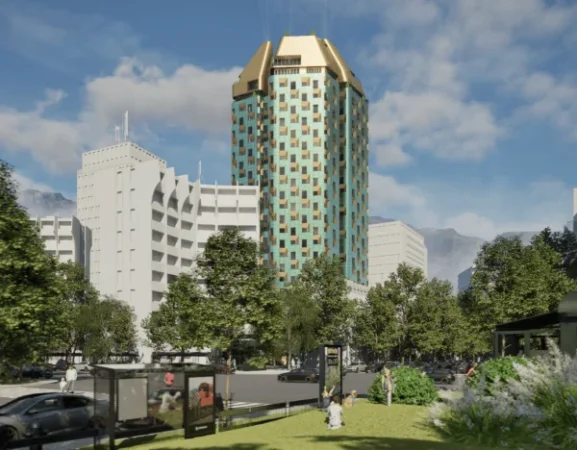 Tirane, shitet apartament 1+1 Kati 13, 75 m² 272.000 € (rruga e dibres)