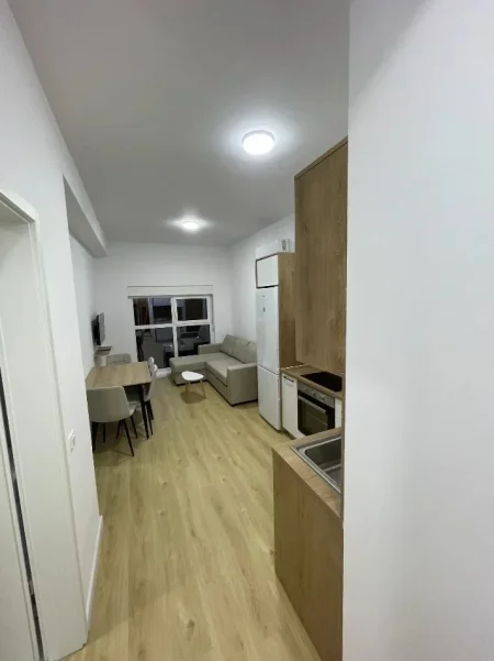 Tirane, jepet me qera apartament 1+1 Kati 9, 60 m² 350 € (Ali Demi)