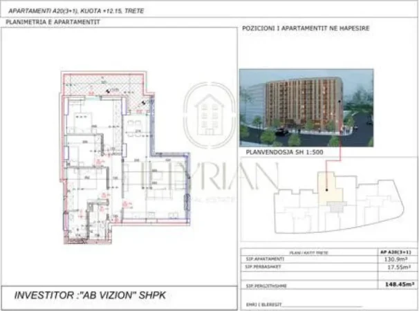 Apartament Luksoz 3+1 në Ali Demi – Hapësirë, Elegancë dhe Lokacion Premium
