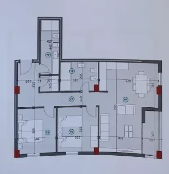 Tirane, shitet apartament 2+1+Aneks+Ballkon Kati 5, 111 m² 172.000 € (rruga ali demi)