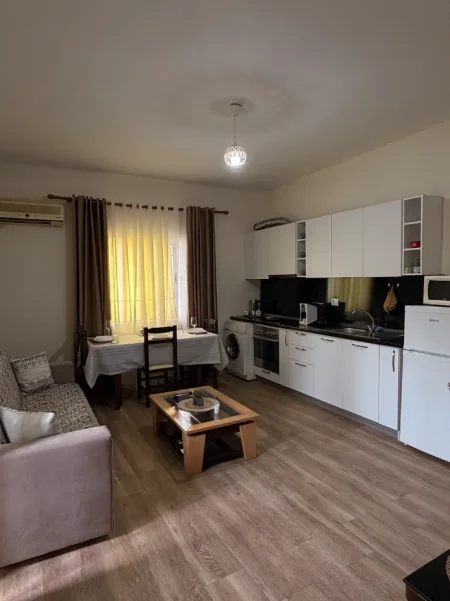 Tirane, jap me qera shtepi 1+1+Ballkon Kati 1, 50 m² 400 € (Mihal Grameno Nr.161)