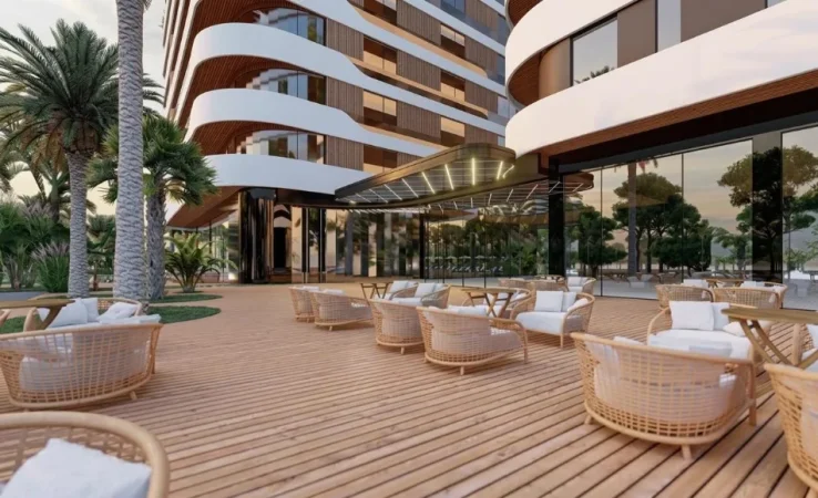 Durres, shitet apartament 2+1 Kati 0, (Rezidenca Kapiten, Golem)