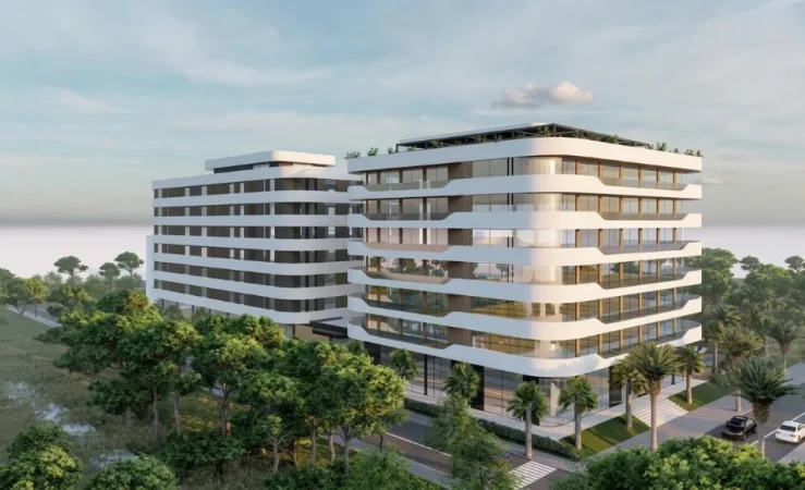 Durres, shitet apartament 2+1 Kati 0, (Rezidenca Kapiten, Golem)