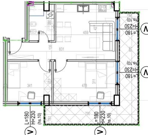 Tirane, shitet apartament 1+1 Kati 2, 72 m² 124.250 € 