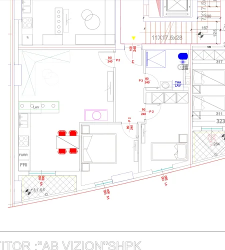 Tirane, shitet nga Pronari, pa-komision apartament 2+1+Ballkon Kati 9, 93 m² 15,000,000 lek