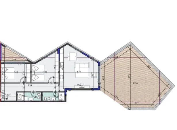Tirane, shitet apartament 2+1 Kati 6, 199 m² 284.638 € (Laprake)