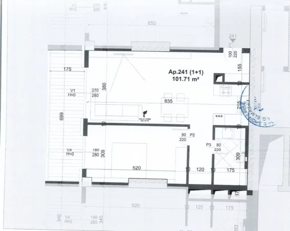 Tirane, shitet apartament 1+1 , 101 m² 275.000 € (LAPRAKE)