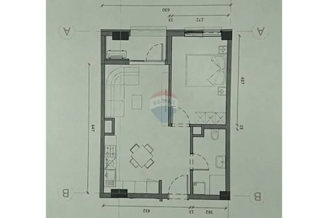 Tirane, shitet apartament 1+1+Ballkon Kati 2, 55 m² 107.000 € (Kompleksi Kaimi)