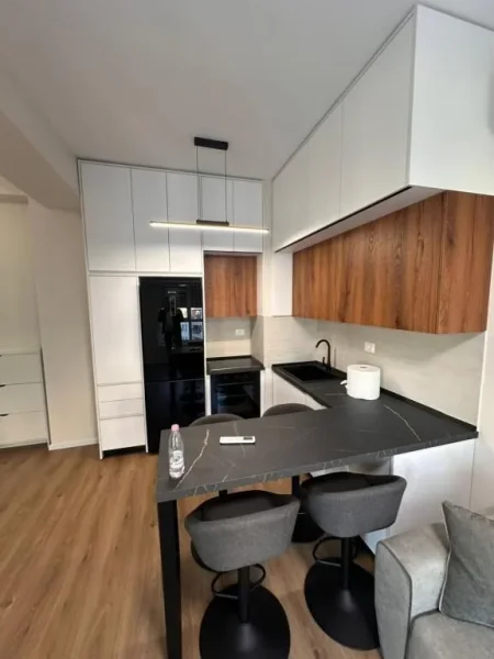 Tirane, jepet me qera apartament 1+1 Kati 7, 60 m² 400 € (Ali Demi)