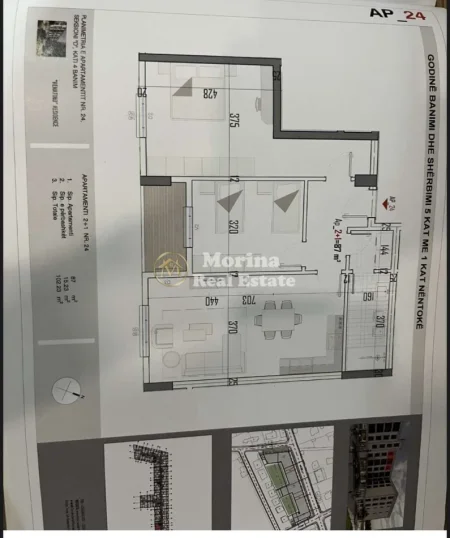 Tirane, shitet apartament 2+1 Kati 4, 81.800 € (Laknas)