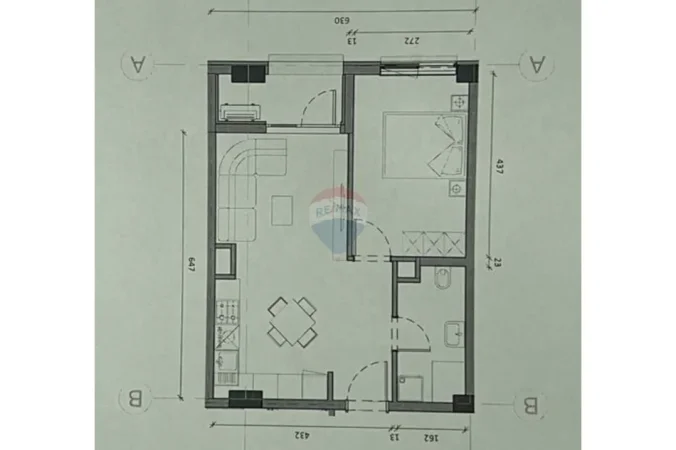 Tirane, shitet apartament 1+1 Kati 2, 59 m² 107.000 € (Kompleksi Kaimi)