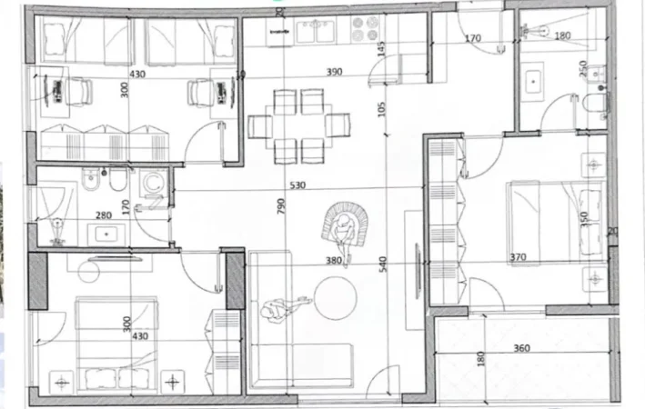 Tirane, shitet apartament 3+1+Ballkon , 116 m² 84.660 € (Kamez, Venatino 4 Residence)