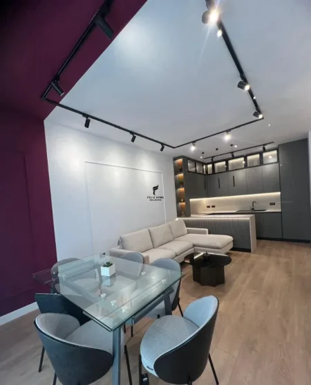 Tirane, jepet me qera apartament 2+1 Kati 1, 90 m² 1.000 € (KINOSTUDIO)