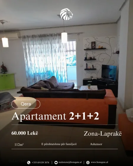 Tirane, jap me qera apartament 2+1+Aneks , 112 m² 600 € 