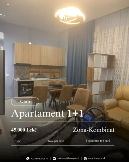 Tirane, jap me qera apartament 1+1 , 73 m² 450 € 