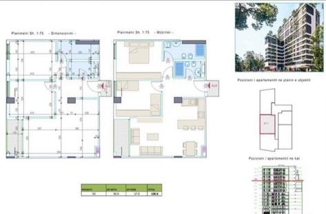 Tirane, shitet apartament 2+1+A+BLK Kati 9, 1.088 m² 400.000 Euro (Rruga Reshit Collaku)