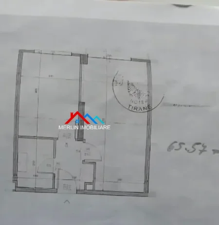 Tirane, shitet apartament 1+1+Ballkon Kati 5, 65 m² 98.300 € (RRUGA ABEDIN REXHA,ISH-FUSHA E AVIACIONIT)