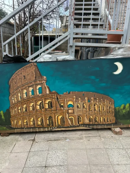 Tirane, shes Okazion! Pikturë origjinale italiane e Colosseum Rome = 50€ 50 €