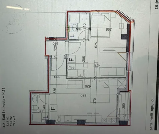 Tirane, shitet nga Pronari, pa-komision apartament 1+1+Ballkon Kati 4, 