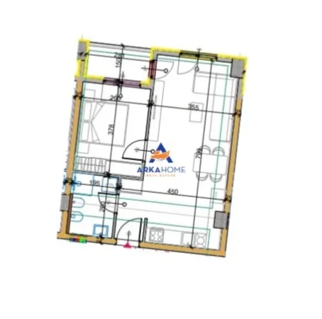 Tirane, shitet apartament 1+1+Ballkon Kati 4, 68 m² 82.200 € 