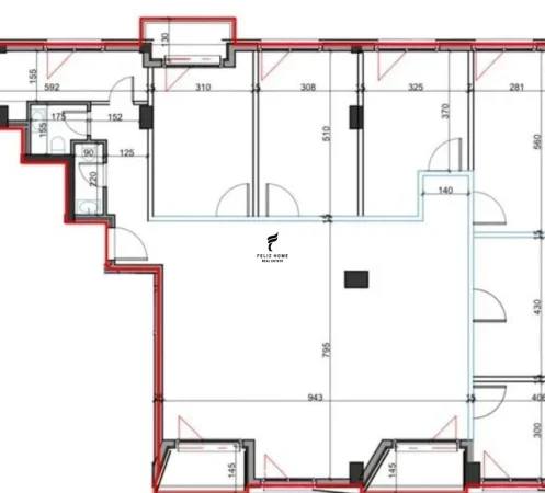 Tirane, jepet me qera zyre Kati 4, 220 m² 1.700 € (JORDAN MISJA)