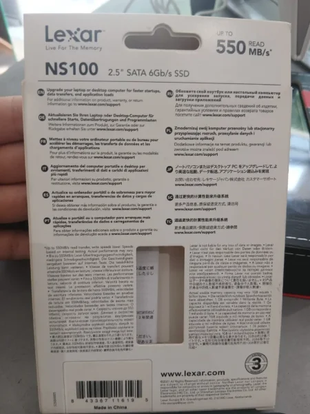 Vlore, shes SSD Lexar NS100 256GB