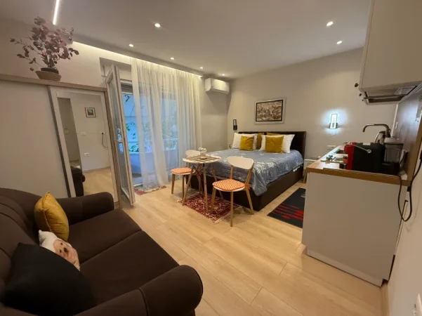 Tirane, jepet me qera garsonier 1+1 Kati 4, 33 m² 500 € (Rruga Myslym Shyri)