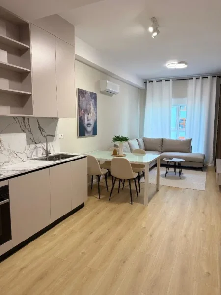 Tirane, jepet me qera apartament 1+1 Kati 3, 60 m² 450 € (Ali Demi)