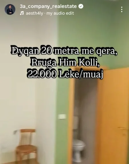 Tirane, jepet me qera dyqan Kati 0, 20 m² 220 € (rruga Him Kolli)