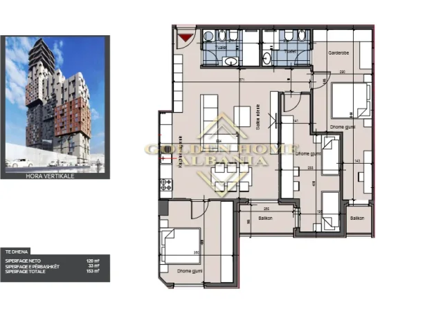 Tirane, shitet apartament , 153 m² (Muhamed gjollesha)