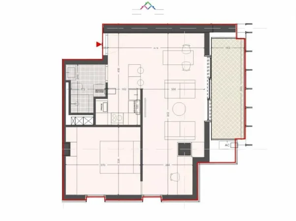 Tirane, shes apartament 1+1 Kati 11, 85 m² 137.100 € (Rruga Kastriotet)
